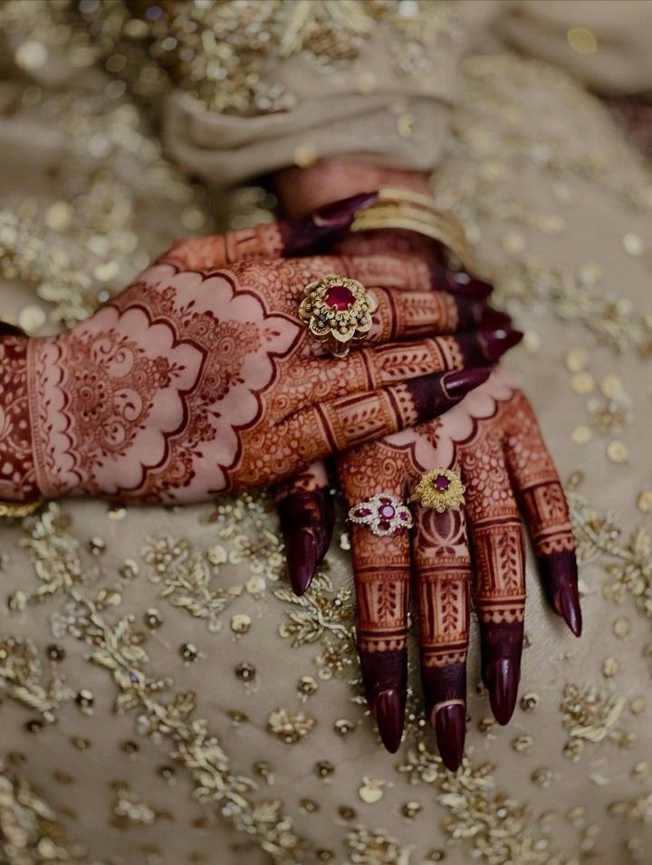Wedding Mehendi design on hands